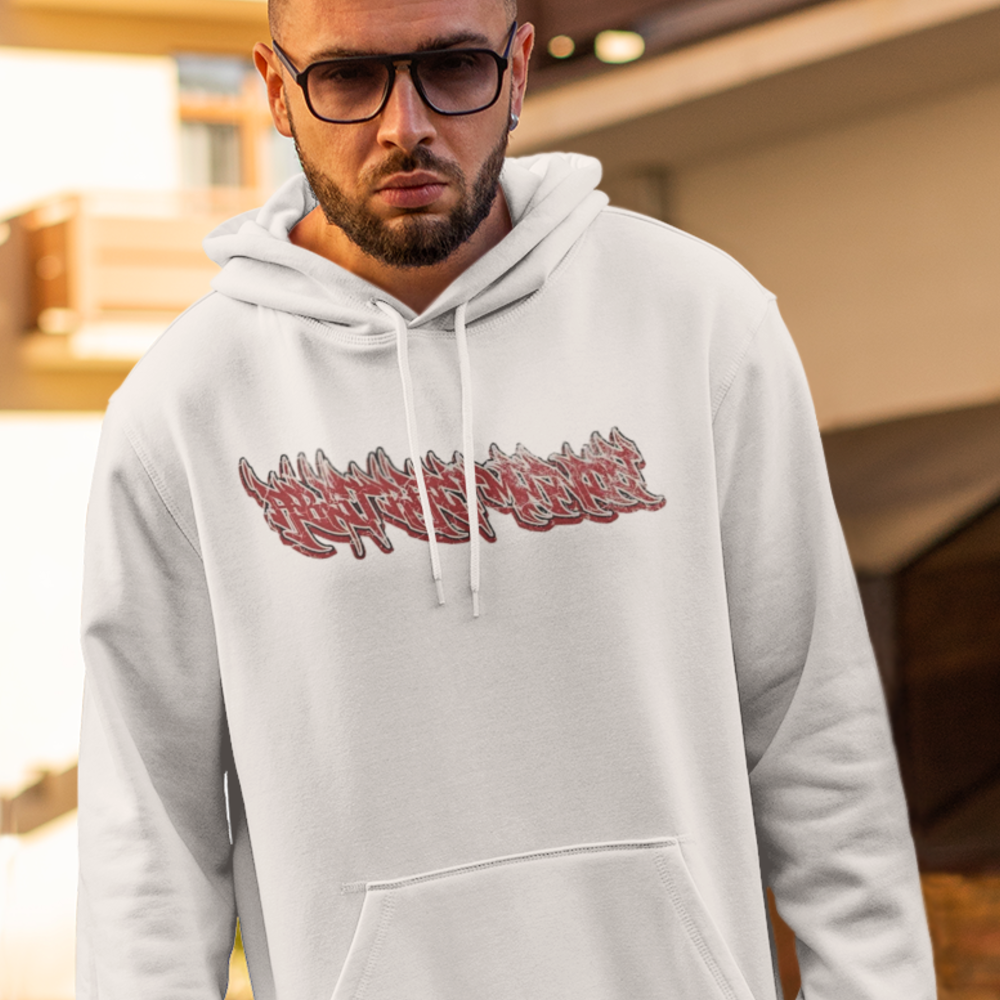 Chayce Bishop Unisex Hoodie, Red Logo