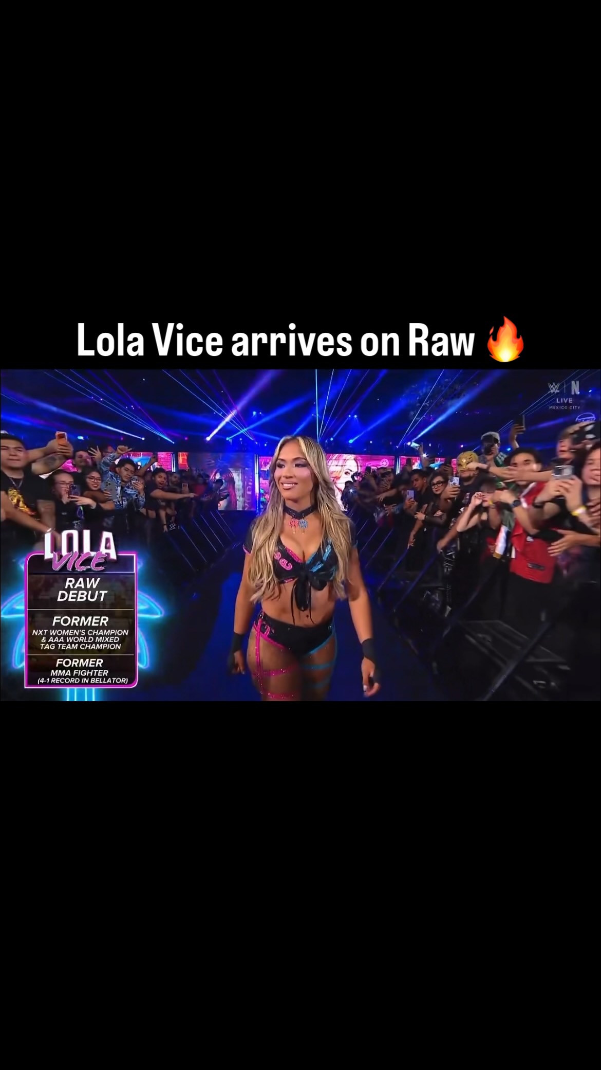 Lola Vice makes her Raw debut