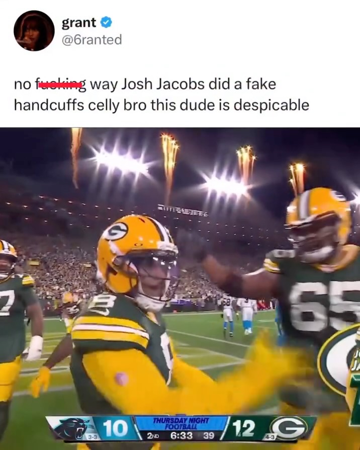 Josh Jacobs' "diabolical" fake hand...