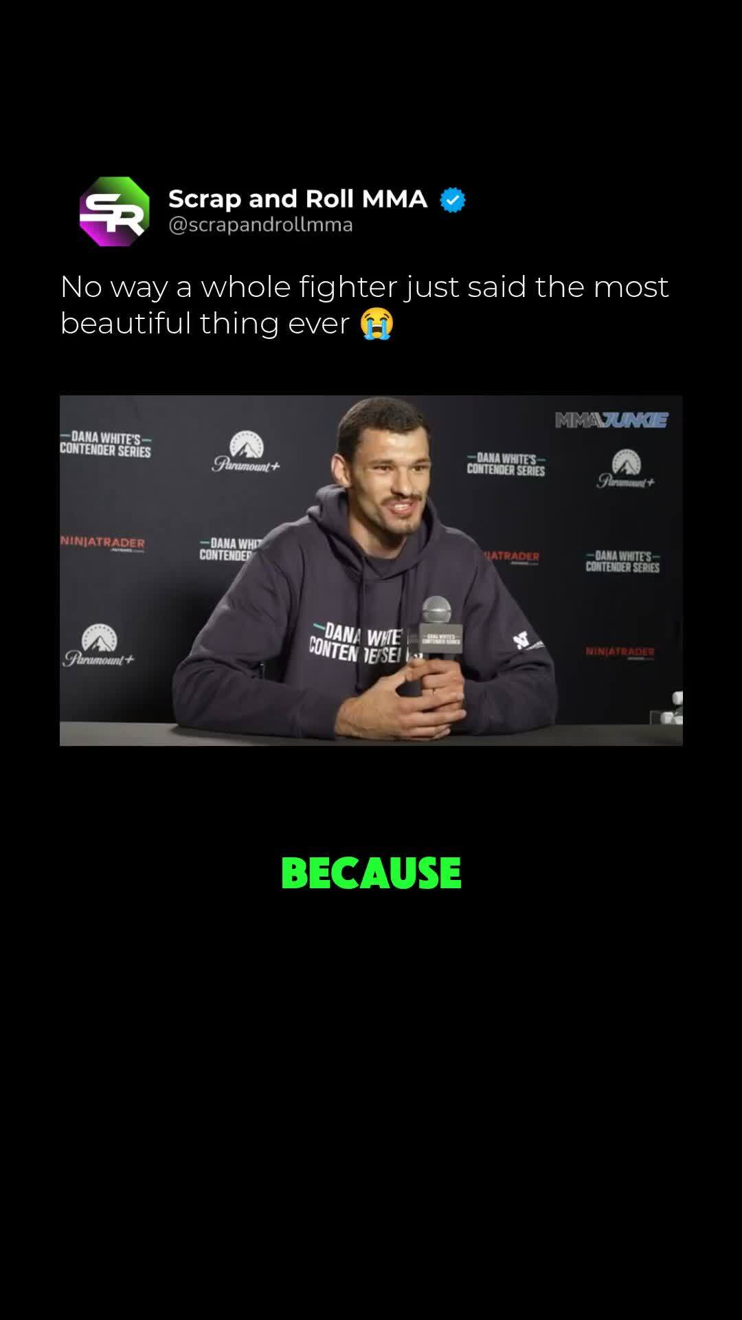 MMA fighter talks about delivering ...