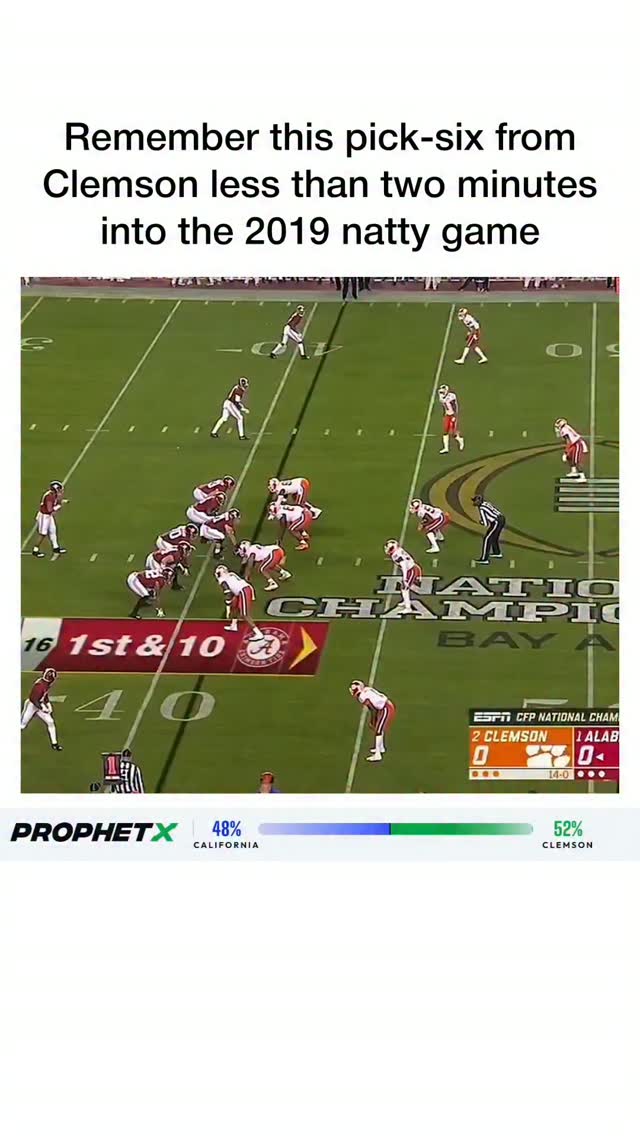Clemson's pick-six just minutes int... on MILLIONS Clemson's pick-six just minutes int...