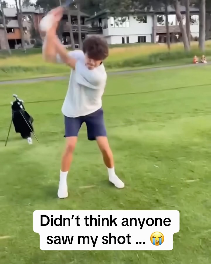 Golfer's embarrassing shot goes vir...