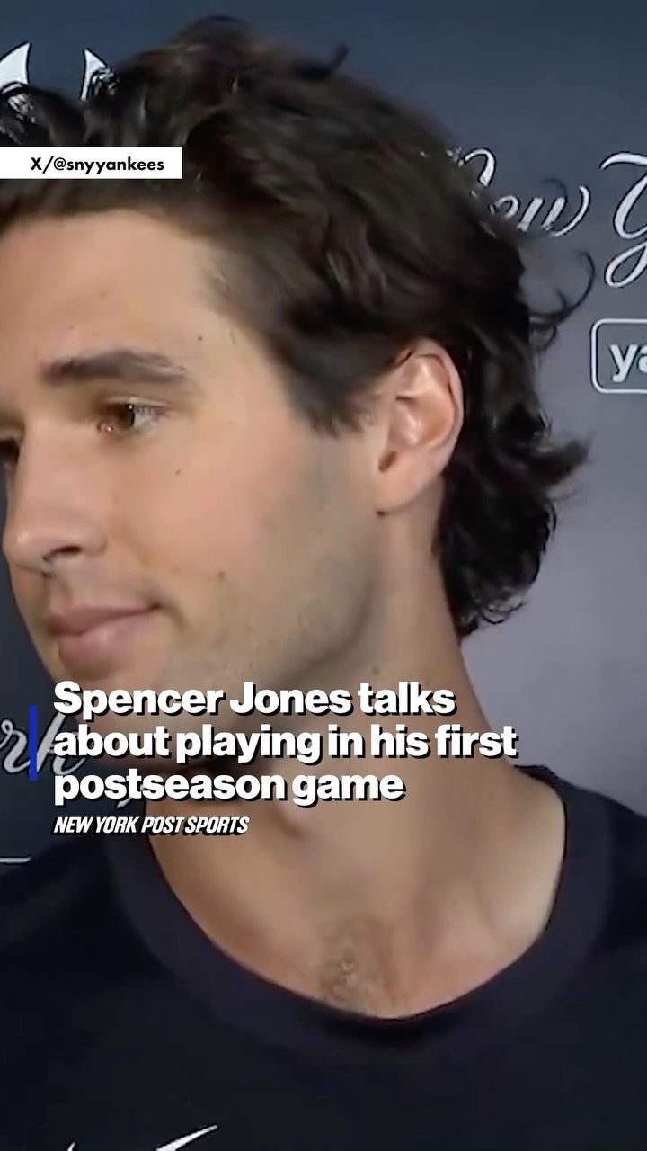 Spencer Jones on his first postseas...