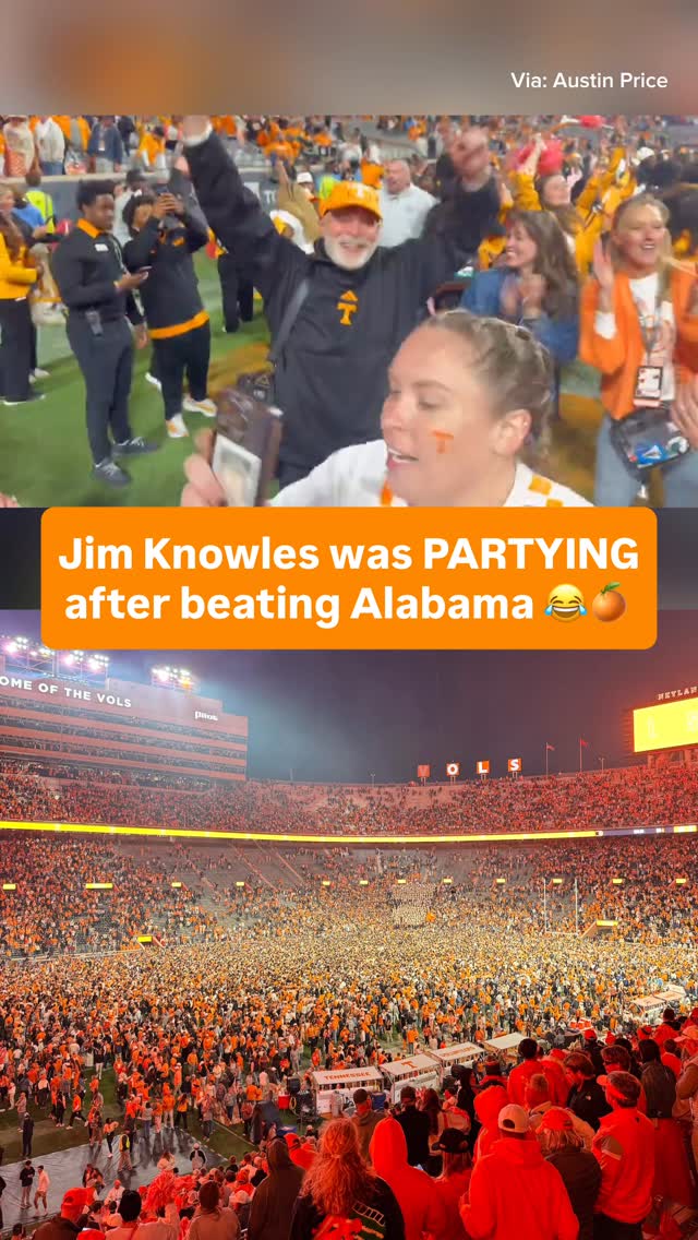 Jim Knowles celebrating after Tenne...