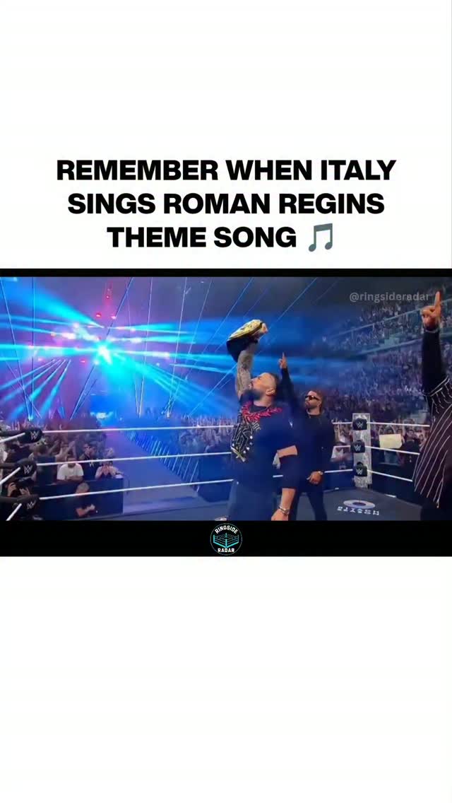 Remember when Italy sang Roman Reig...