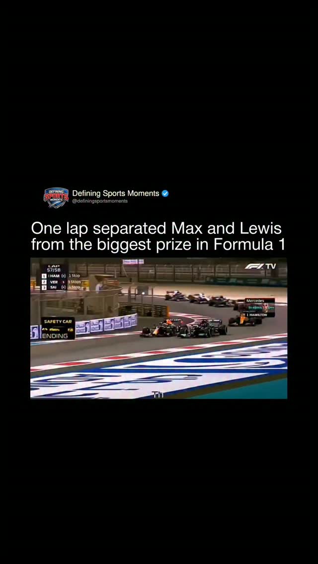 The dramatic final lap of the 2021 ...