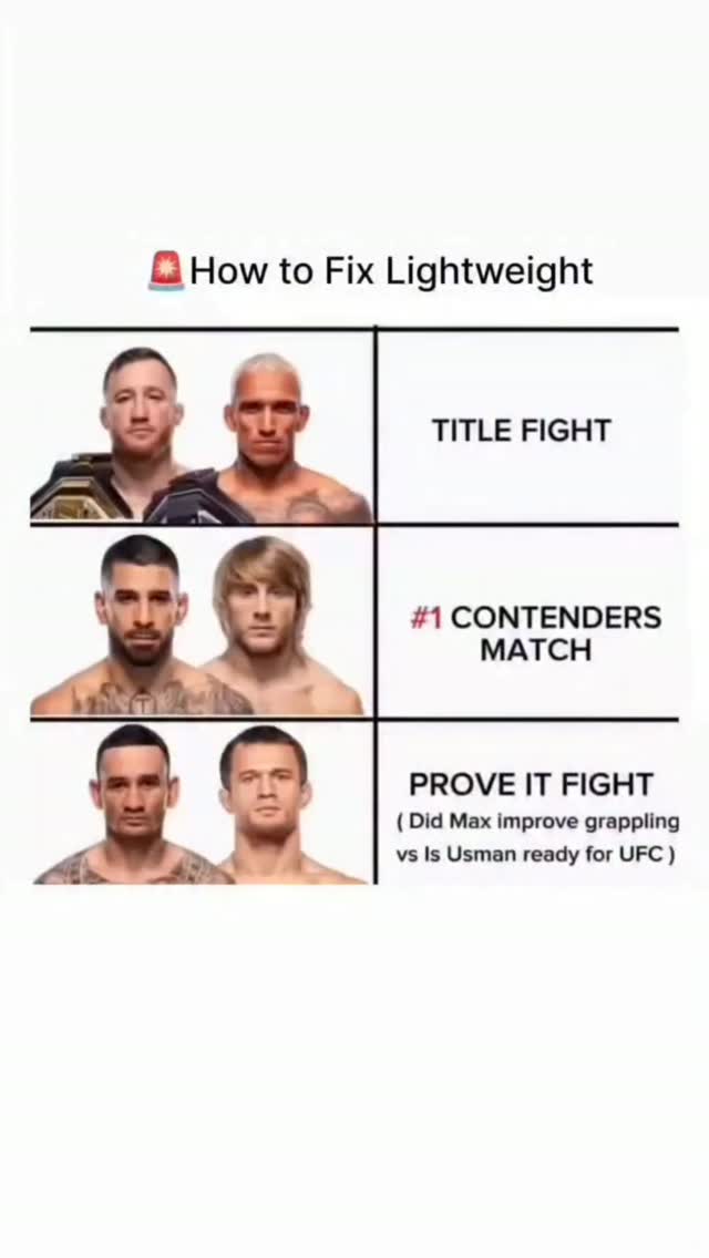 How to Fix the UFC Lightweight Divi...