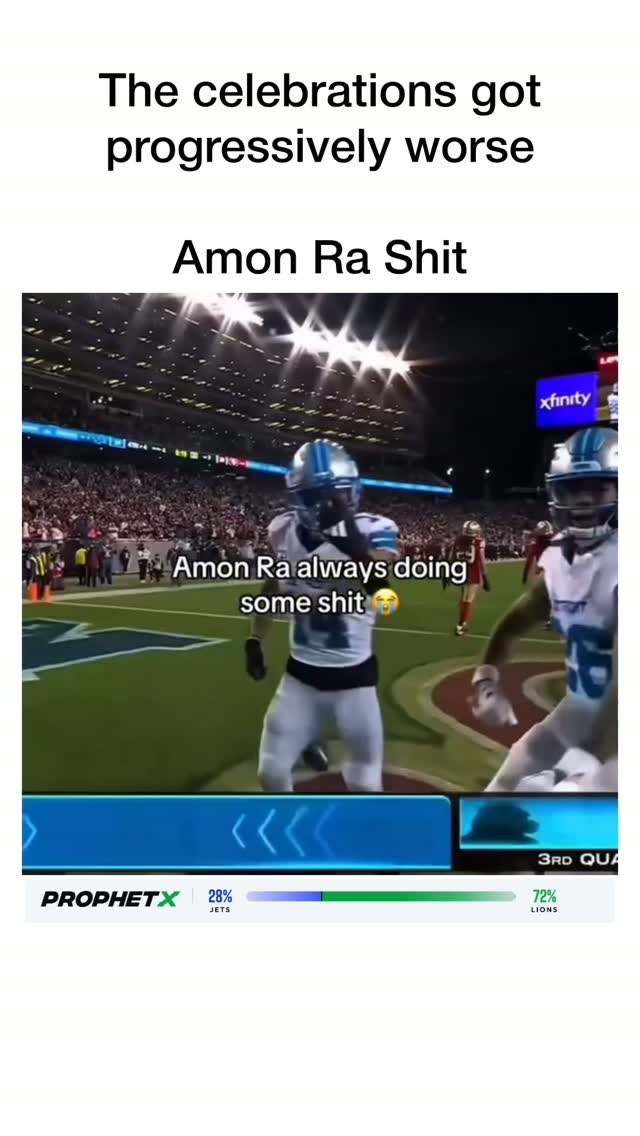 Amon-Ra St. Brown's celebrations ge... on MILLIONS Amon-Ra St. Brown's celebrations ge...