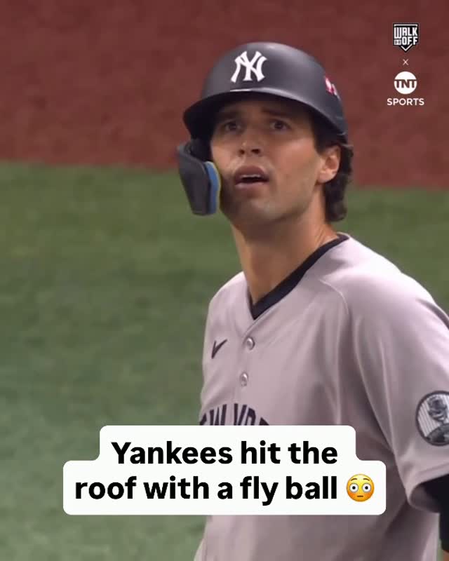 Yankees hit the roof with a fly bal...