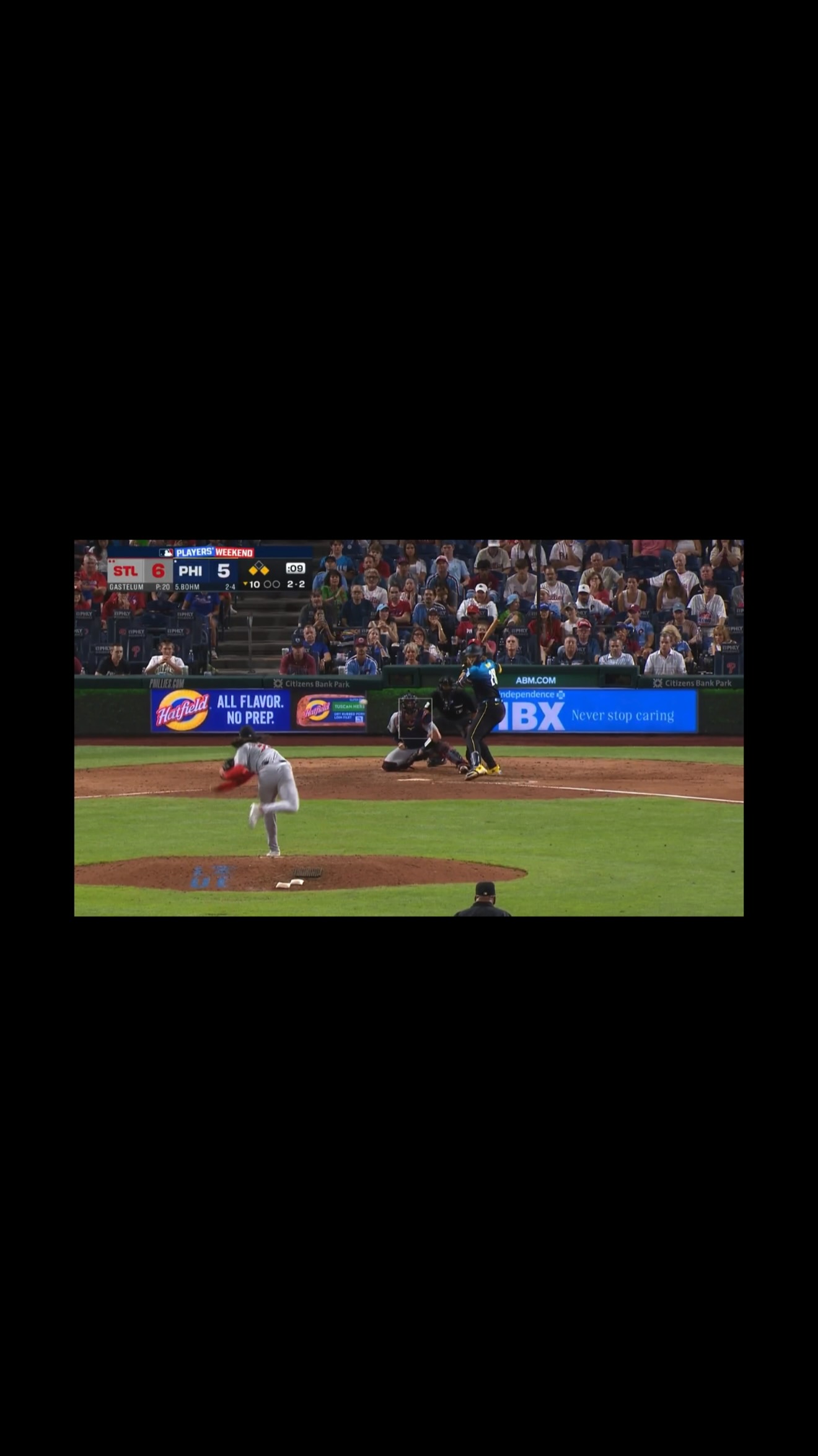 Alec Bohm hits a walk-off triple fo...