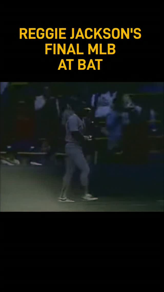 Reggie Jackson's Final MLB At-Bat a...
