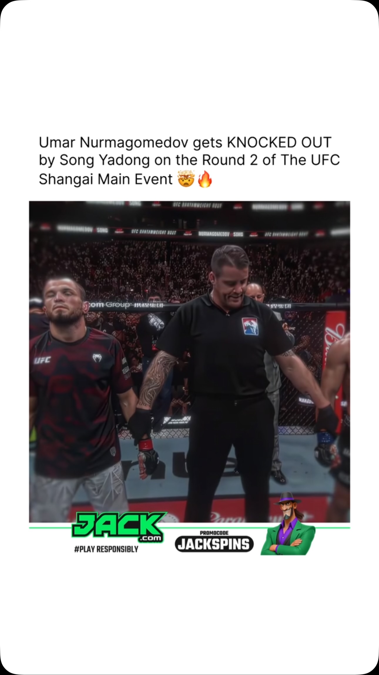 Meme: Umar Nurmagomedov gets knocke...