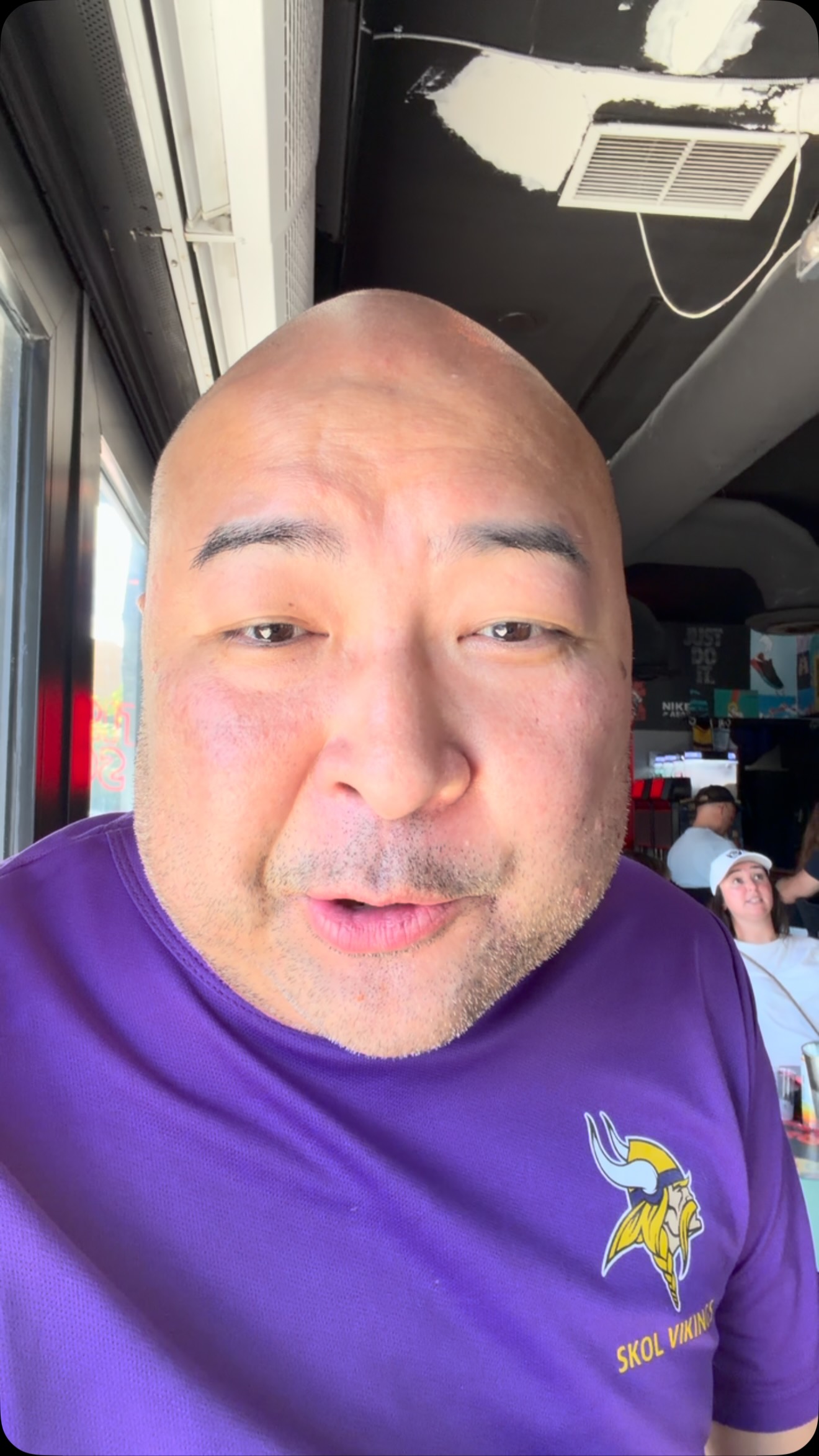Vikings fan celebrates big win in M...