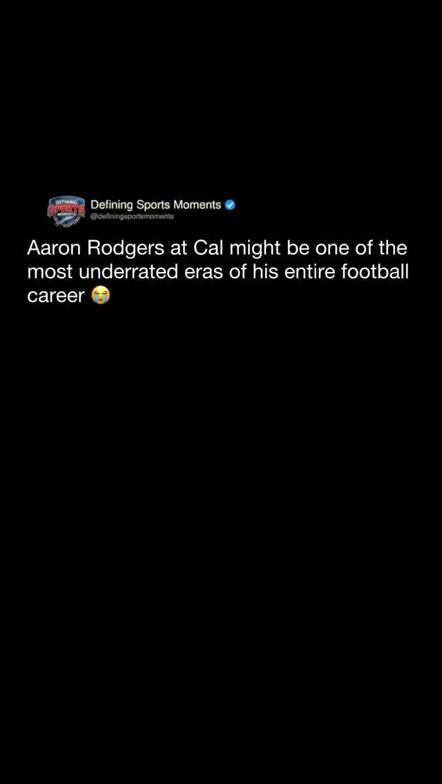 Aaron Rodgers' Underrated College C...