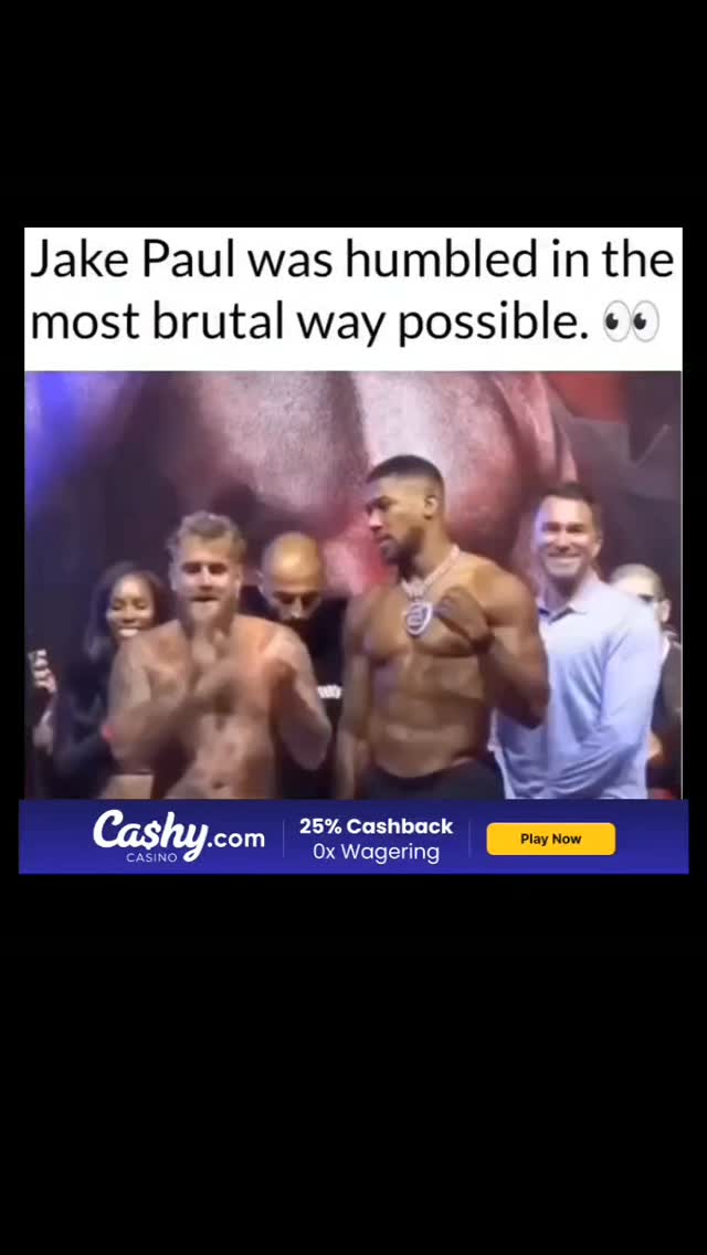 Anthony Joshua vs. Jake Paul boxing...