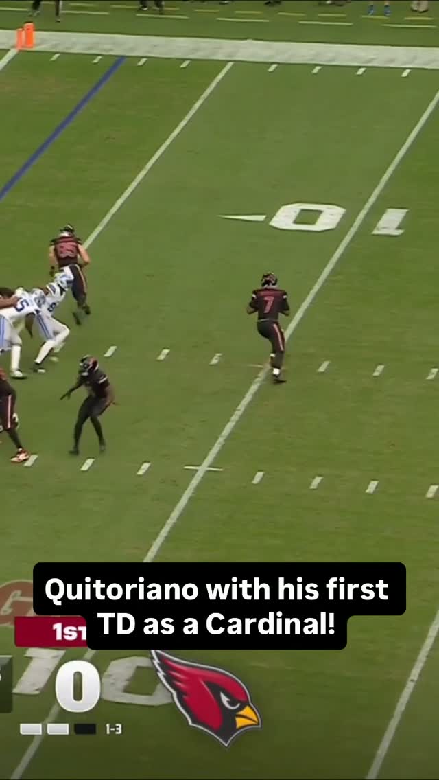 Quitoriano's first touchdown as a Cardinal