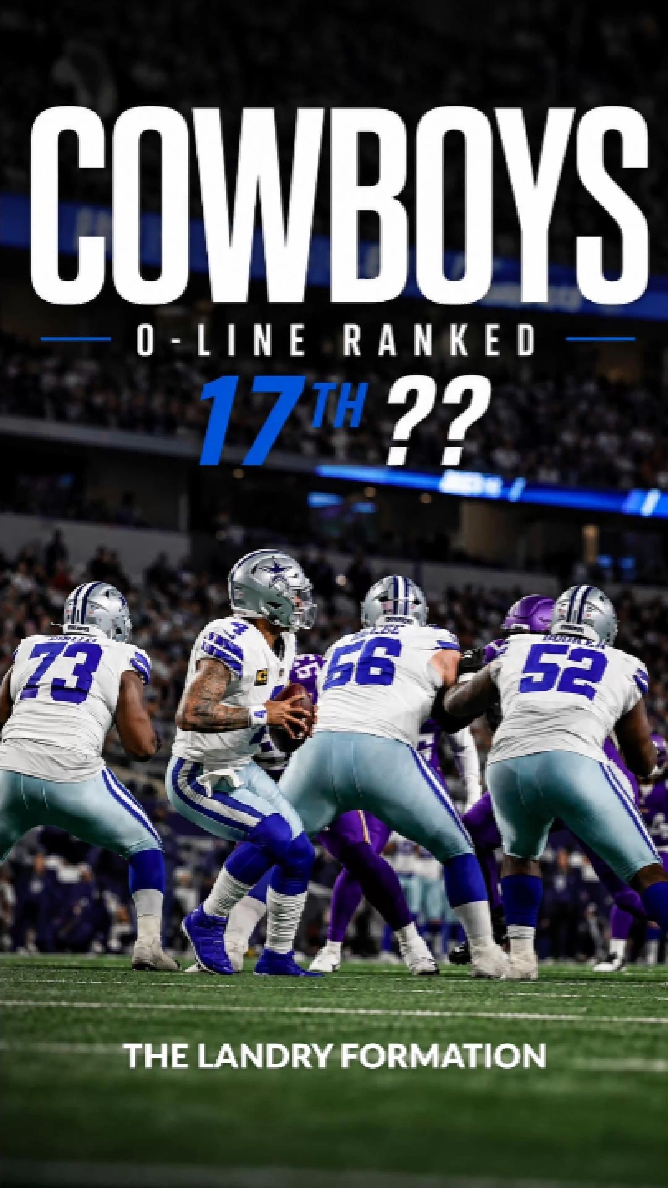 Cowboys O-Line ranked 17th? Should ...