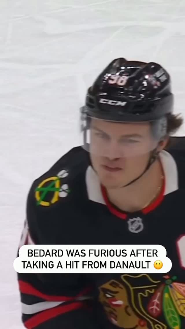 Connor Bedard was left bloodied aft...