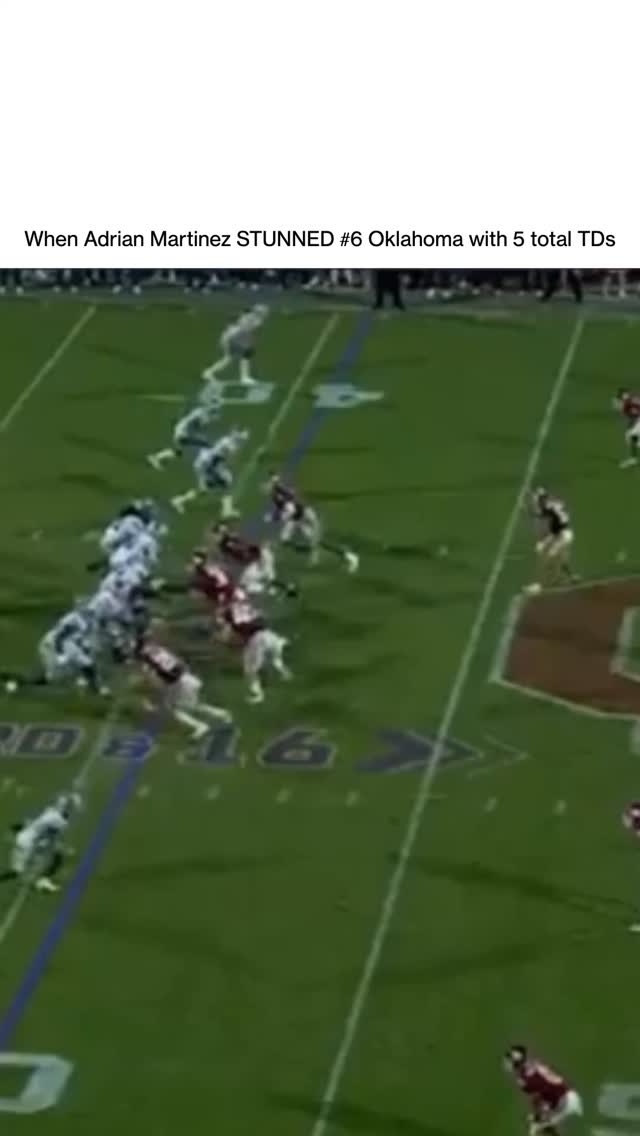 Adrian Martinez STUNNED #6 Oklahoma...