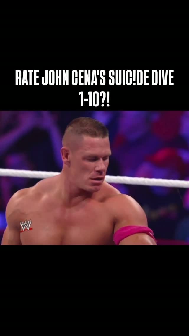 John Cena's rare suicide dive again... on MILLIONS John Cena's rare suicide dive again...