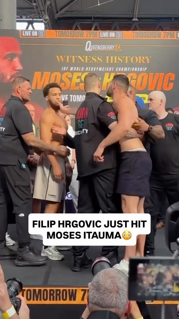 Filip Hrgovic slaps Moses Itauma at... on MILLIONS Filip Hrgovic slaps Moses Itauma at...