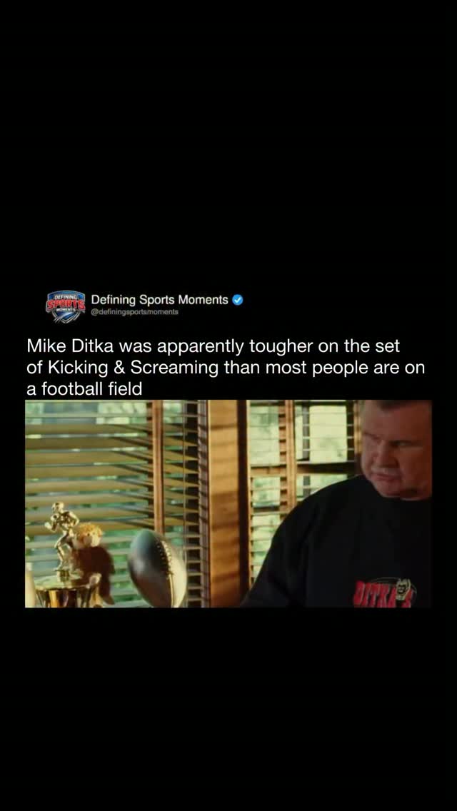 Mike Ditka's toughness on set