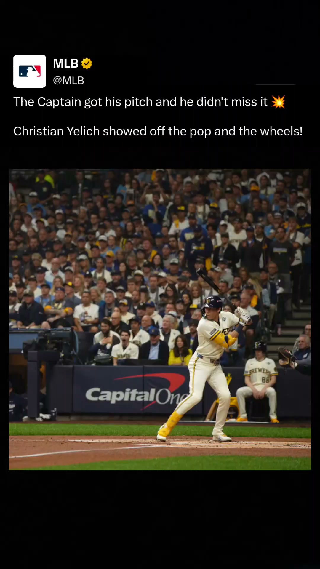 Christian Yelich's pop and wheels