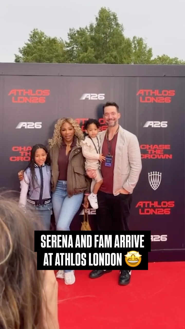 Serena Williams and her family arri...