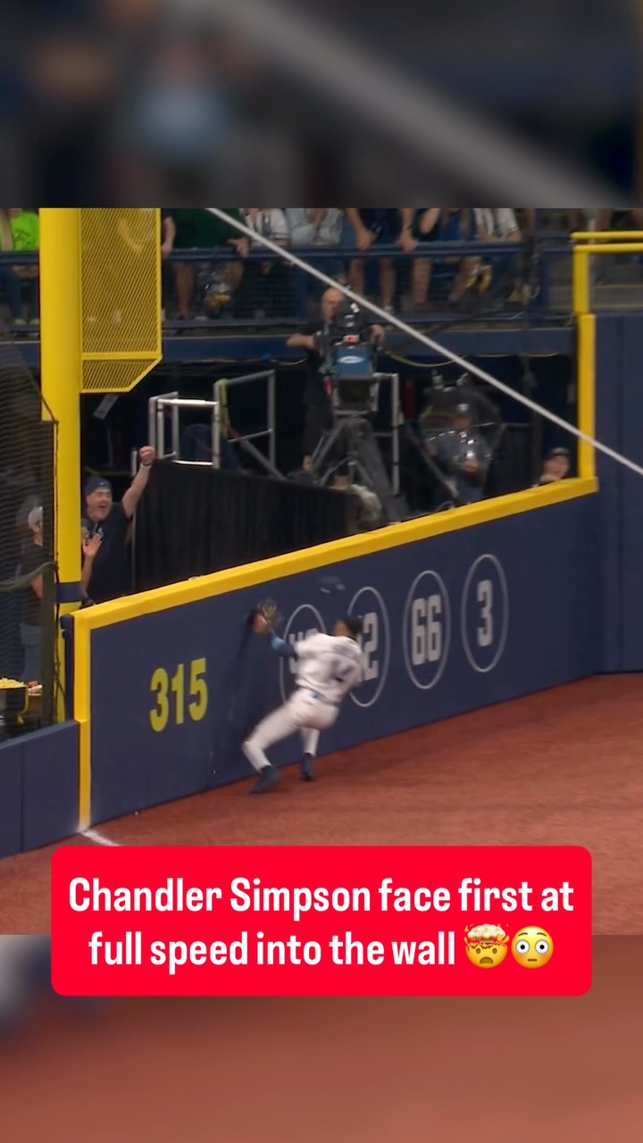 Chandler Simpson goes face first in...