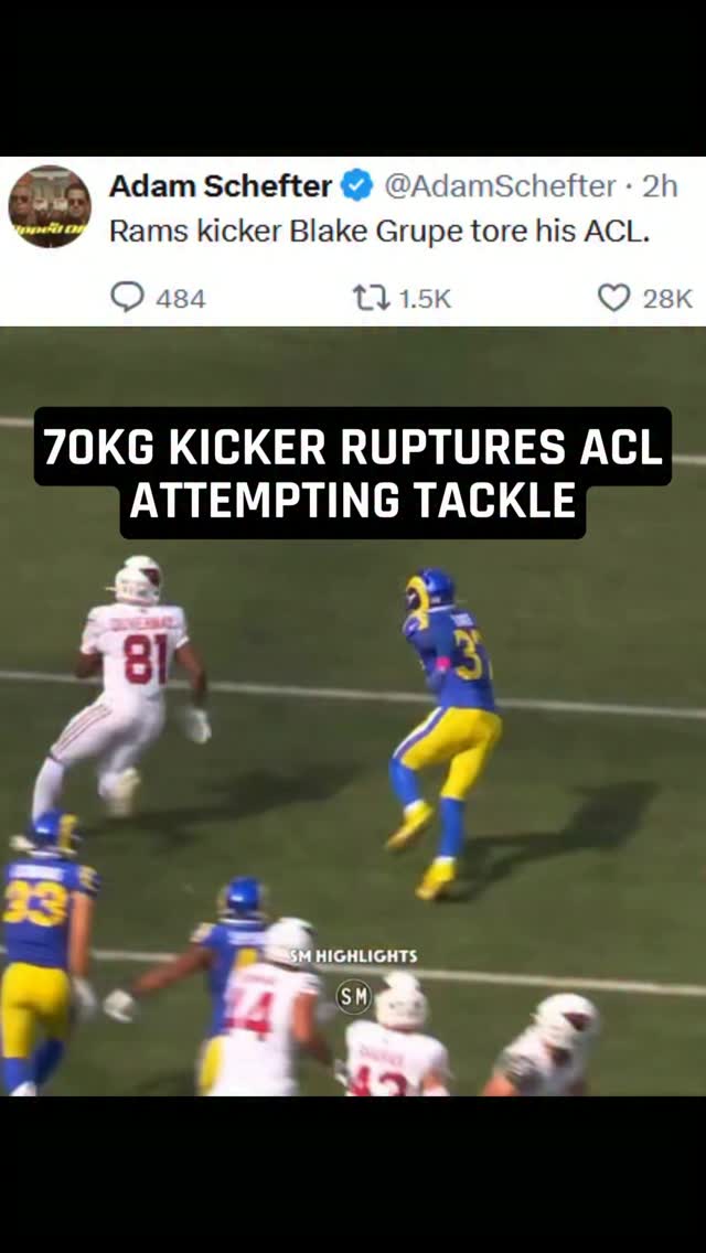Rams Kicker Blake Grupe Tore ACL At...
