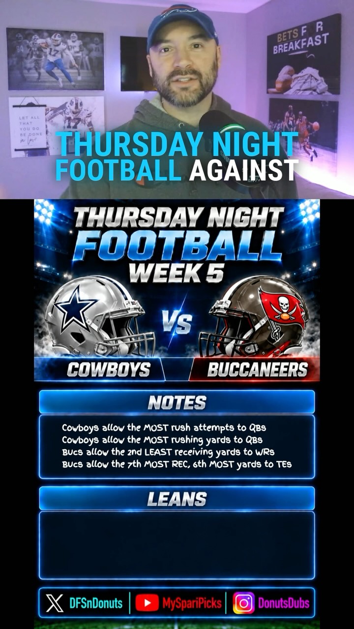 Cowboys vs Buccaneers: NFL Week 5 P...