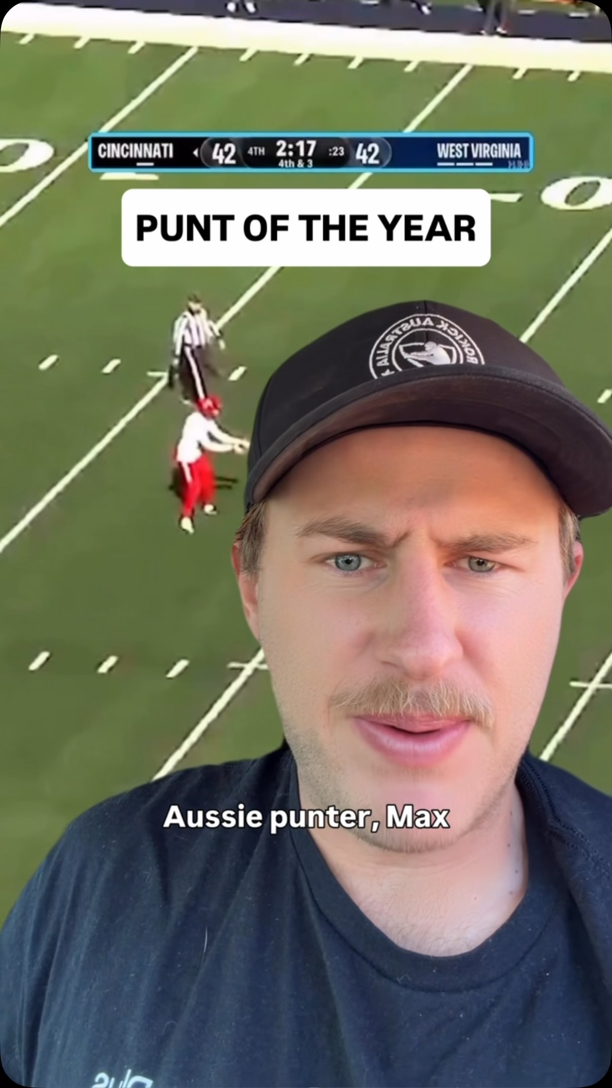 Cincinnati punter Max Fletcher drib...
