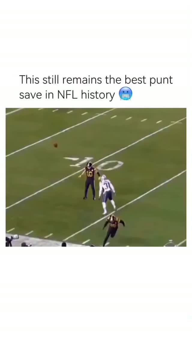 The best punt save in NFL history
