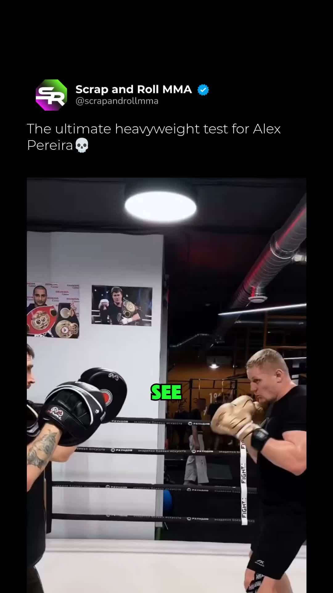 Sergei Pavlovich training for UFC 3...