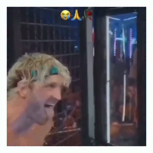Logan Paul's emotional reaction