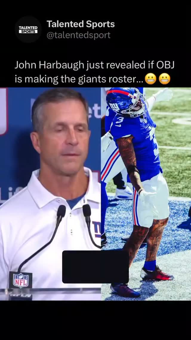 John Harbaugh on Odell Beckham Jr. ...