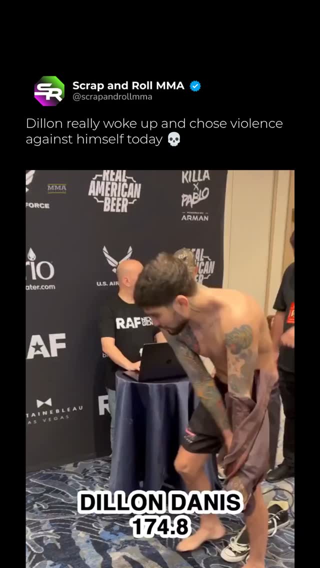 Dillon Danis struggles to make weig...