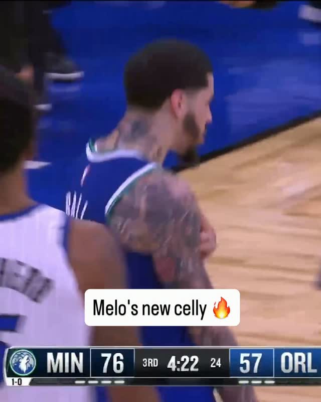 Melo's New Celly During MIN vs. ORL...