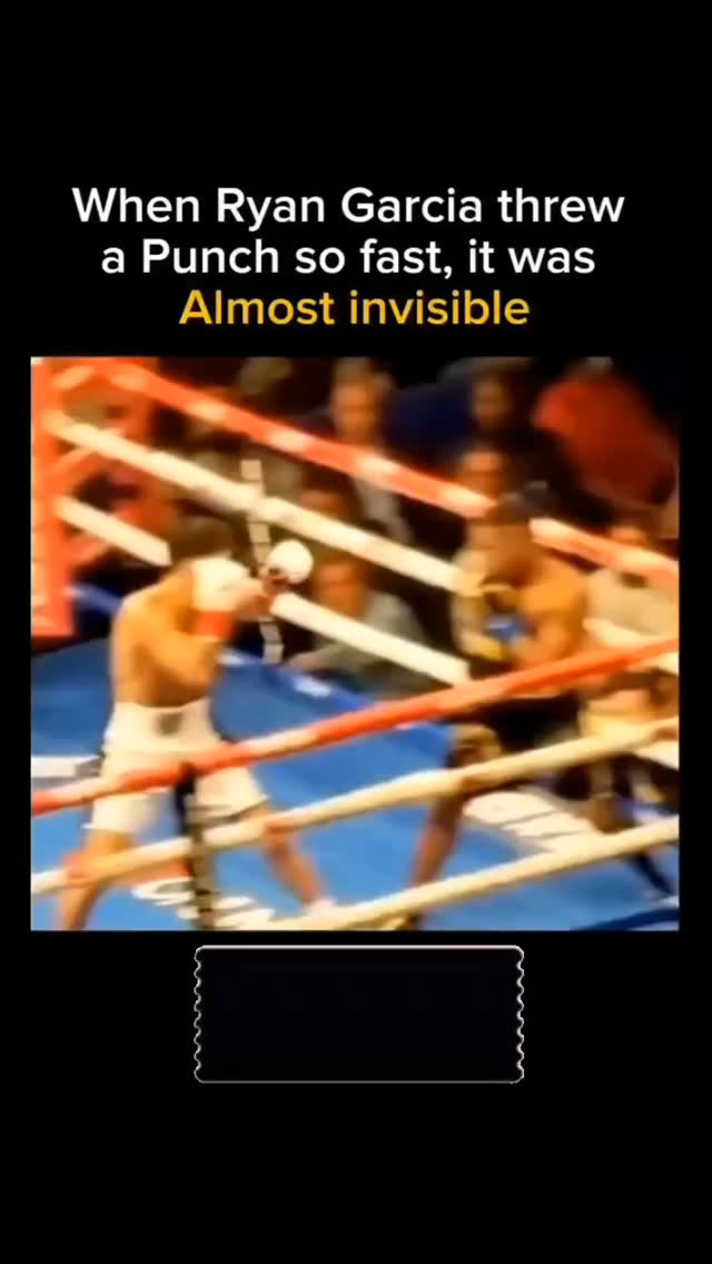Ryan Garcia's lightning-fast punch