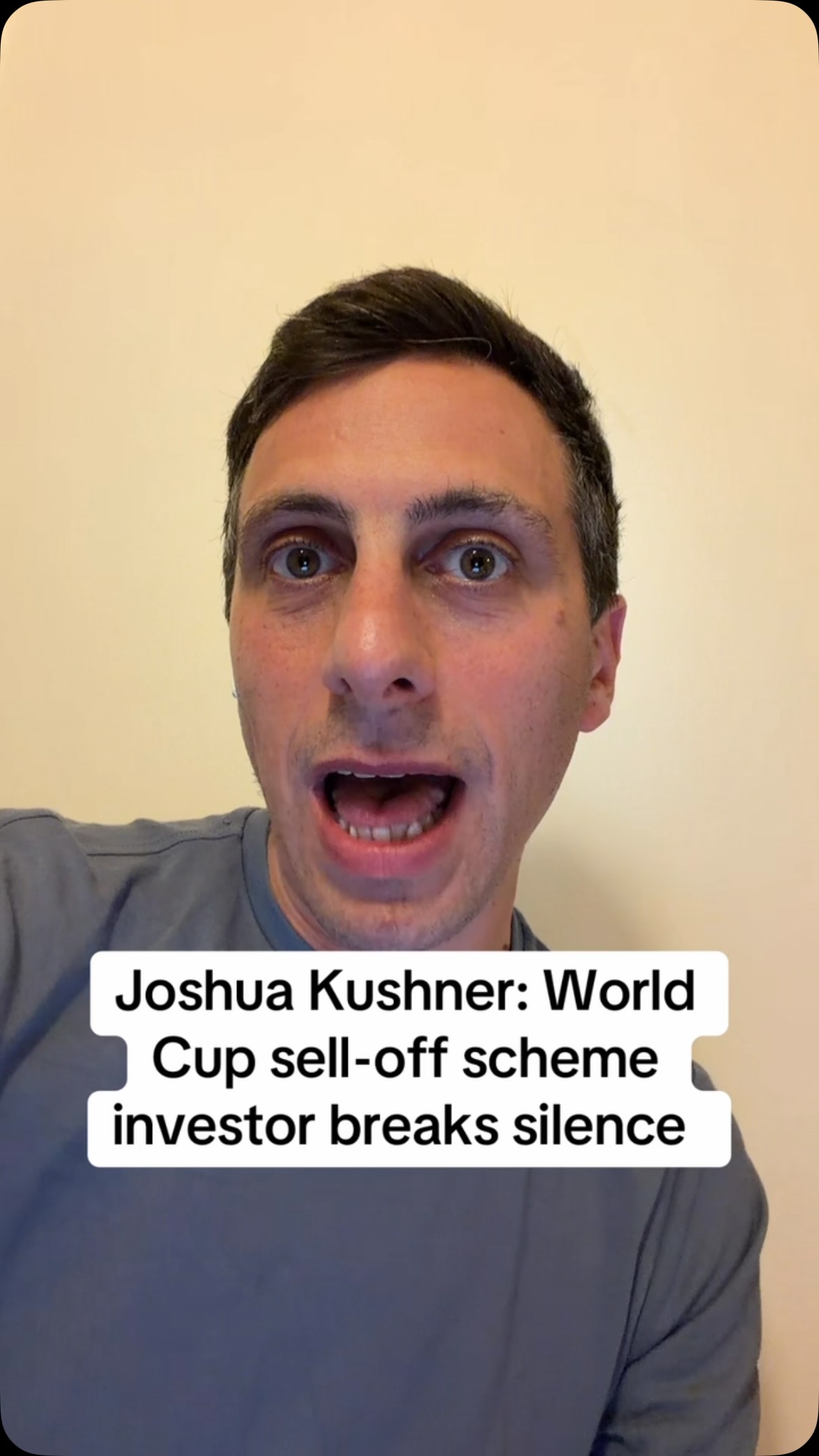 Joshua Kushner: World Cup sell-off ...