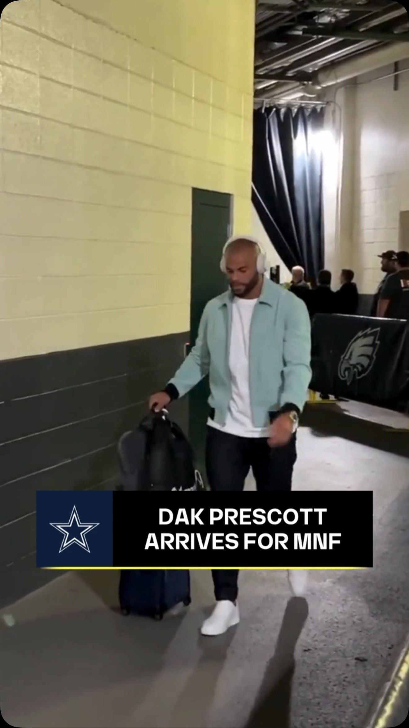 Dak Prescott Arrives for Monday Nig...
