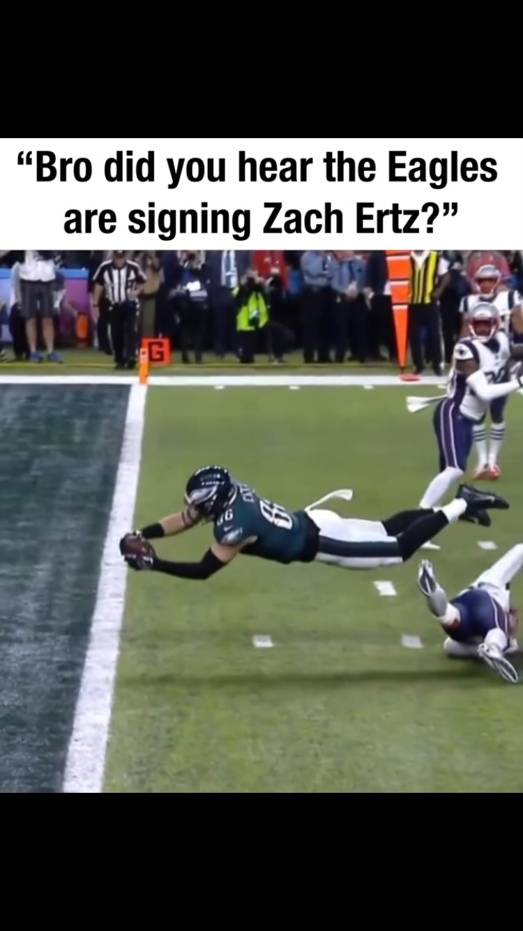 Bro did you hear the Eagles are sig...