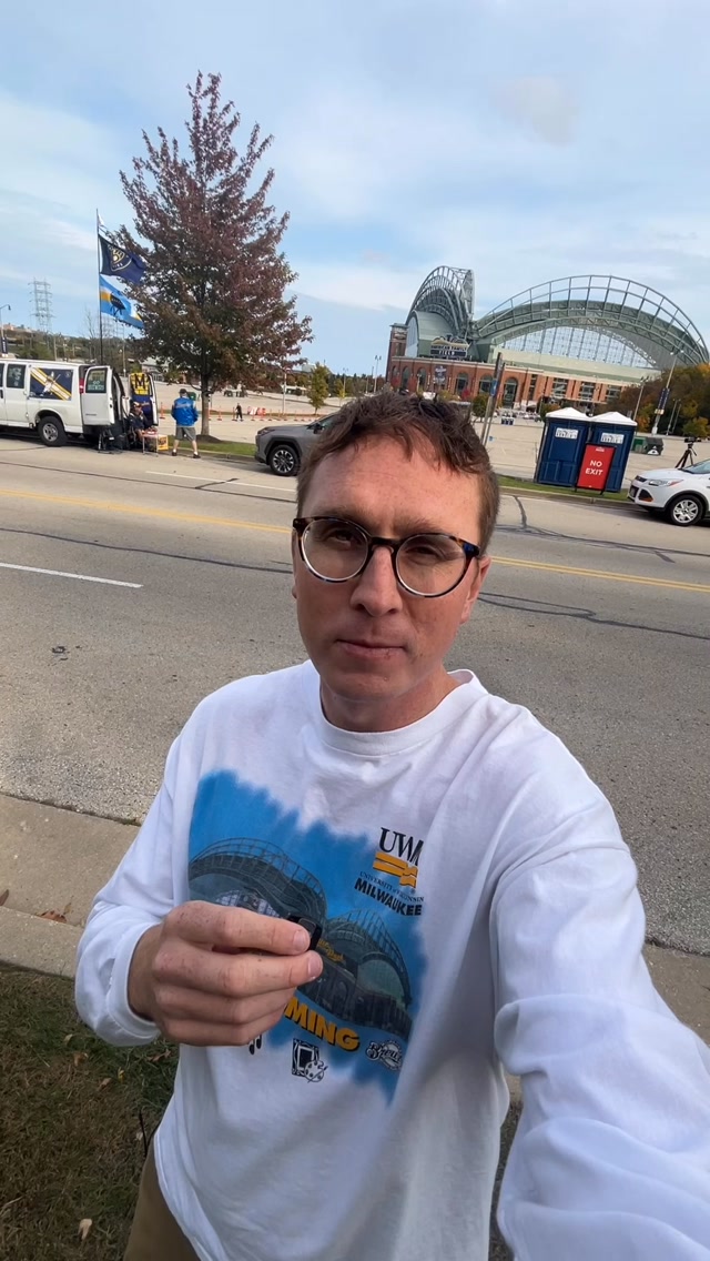 First fans in line for the Brewers ...