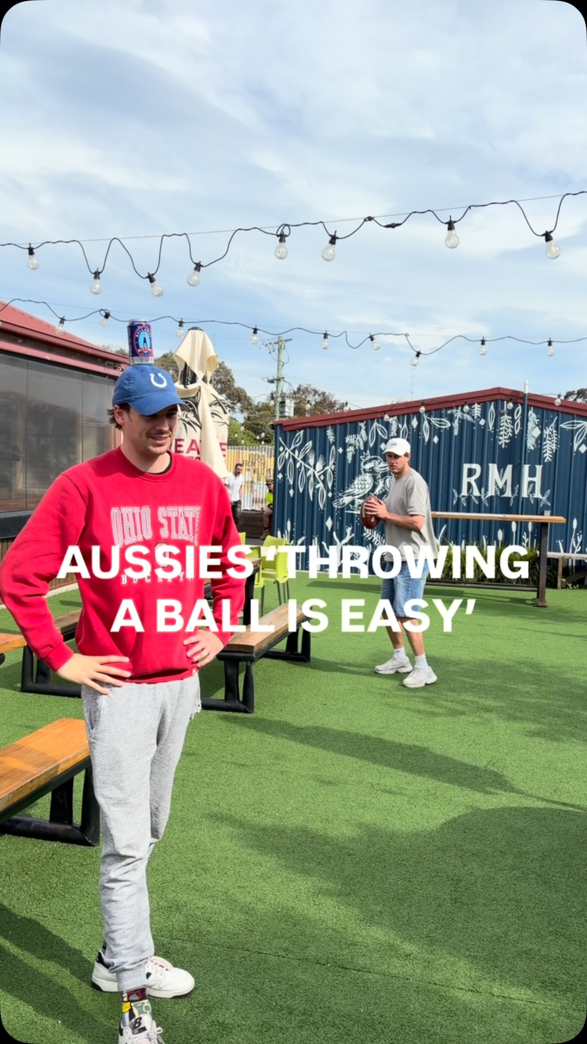 Football trick shot goes wrong with...