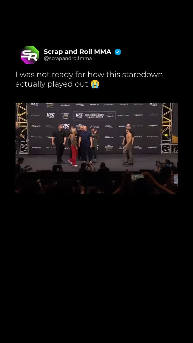 UFC 333 press conference staredown:... on MILLIONS UFC 333 press conference staredown:...