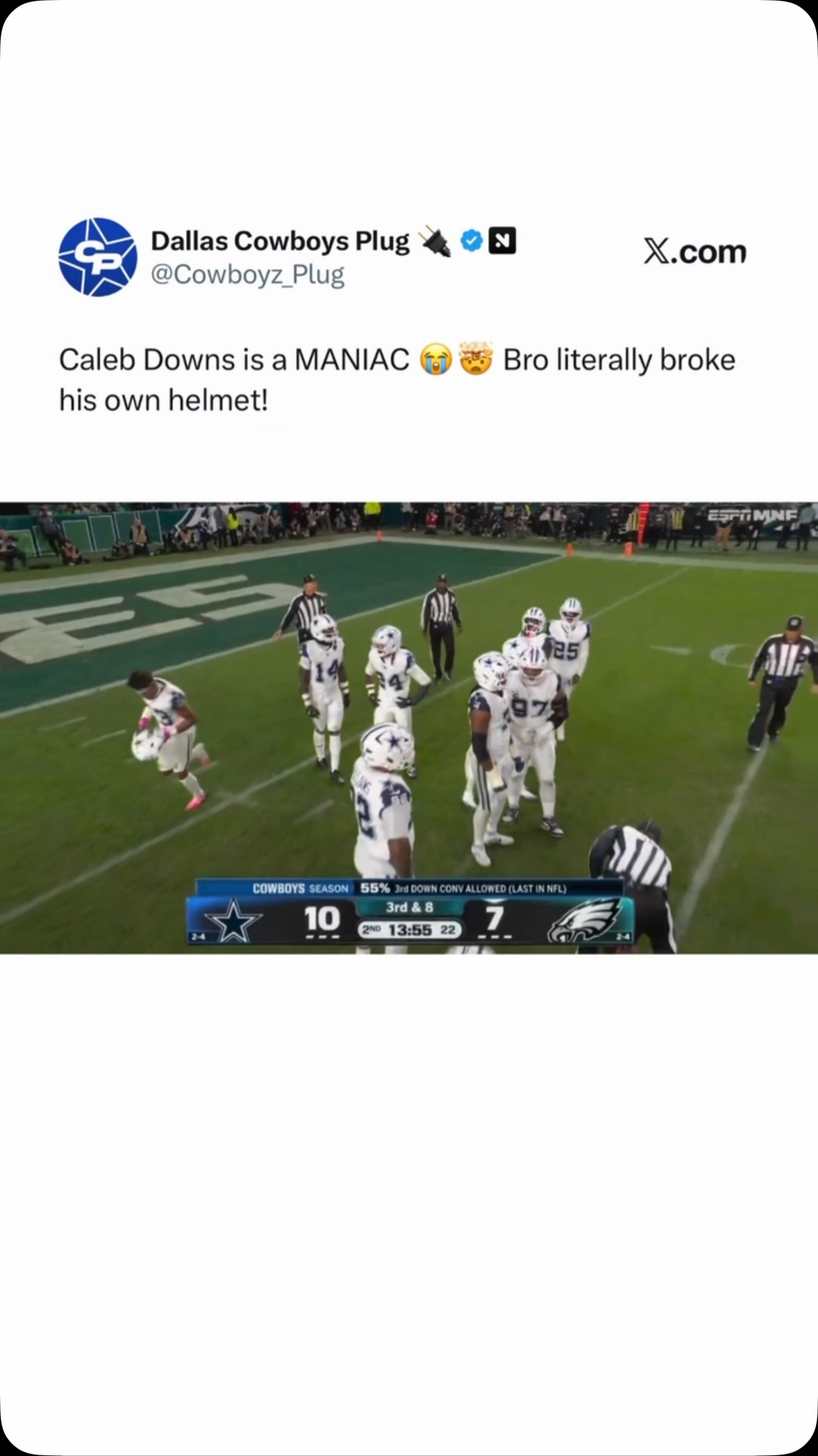 Caleb Downs is a MANIAC! Broke his ...
