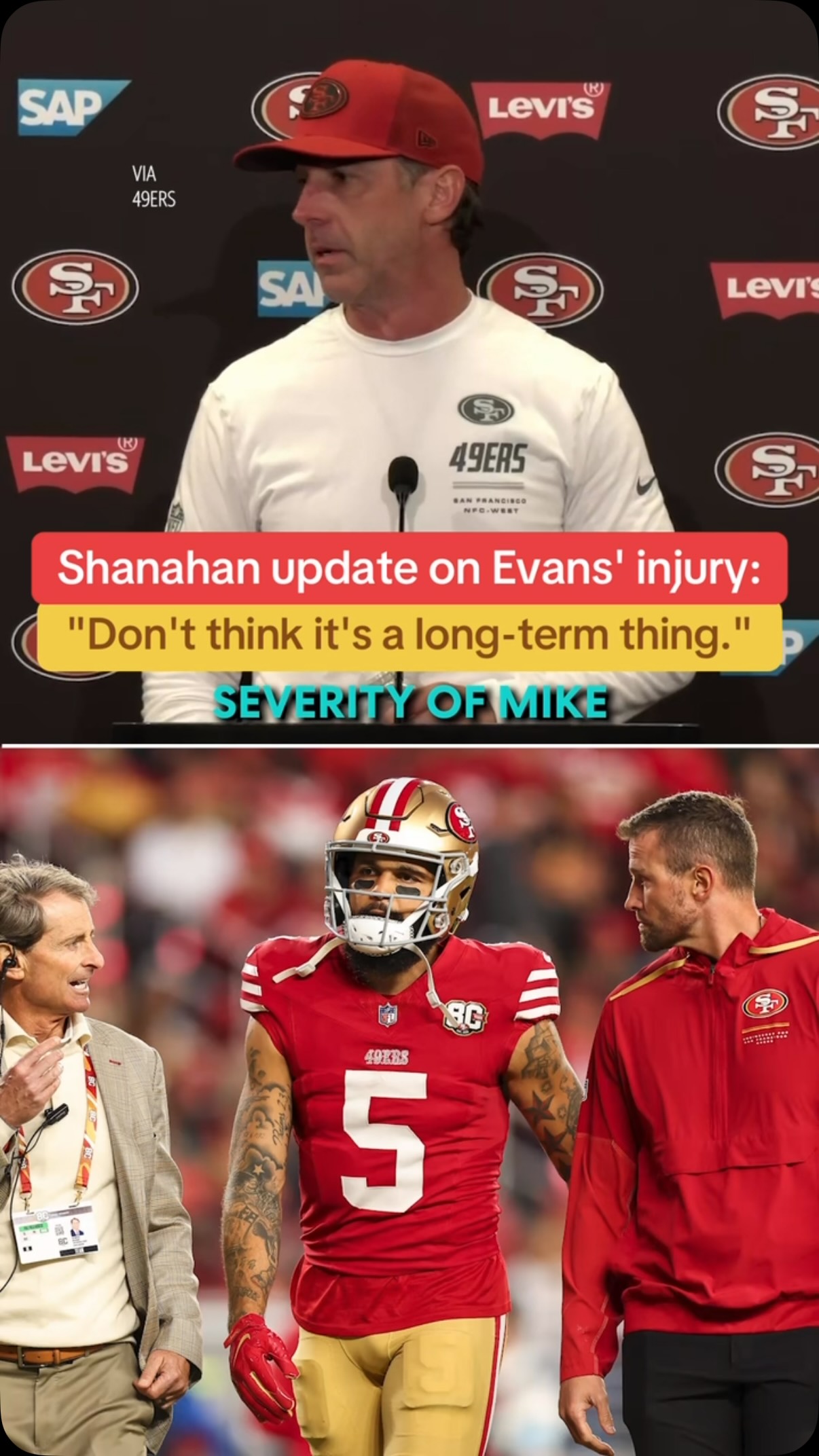 Shanahan provides update on Mike Ev...
