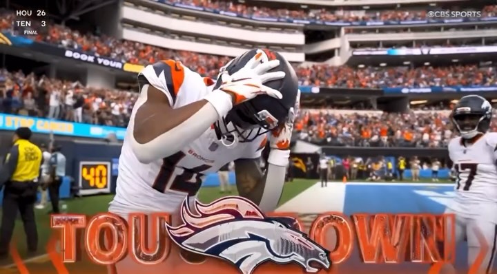 Broncos Touchdown to Tie the Game