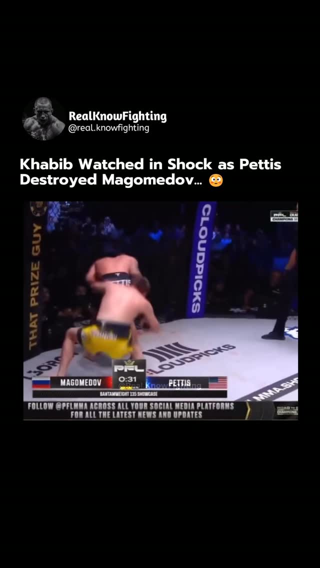 Khabib Nurmagomedov reacts to Sergi...