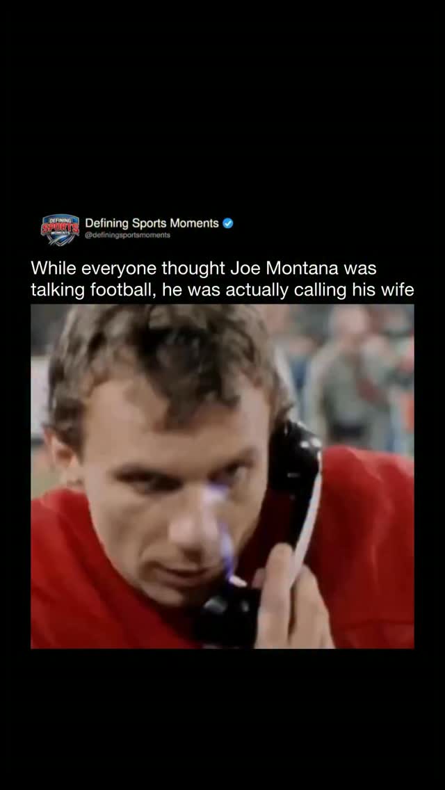 Joe Montana's Secret Sideline Calls...
